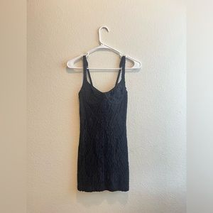 NWT Urban Outfitters Black Lace Bustier Mini Dress
